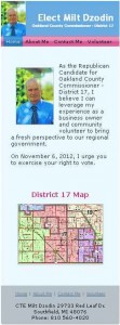 Campaign Website (mobile version)    